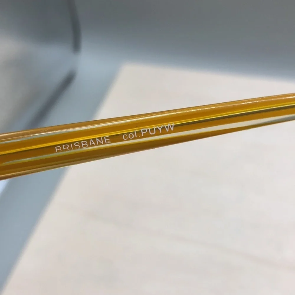 Etnia Barcelona BRISBANE Glasses FRAMES ONLY Rectangle PLUM YELLOW 53-16-140